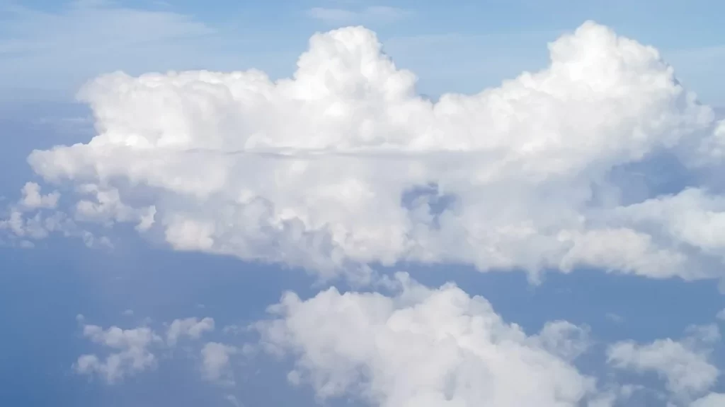 Clouds in a blue sky